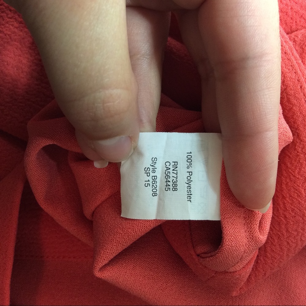 Madewell tailored tee orange size xs - Picture 6 of 6
